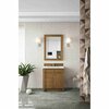 James Martin Vanities Bristol 30in Single Vanity, Saddle Brown w/ 3 CM Ethereal Noctis Quartz Top 157-V30-SBR-3ENC